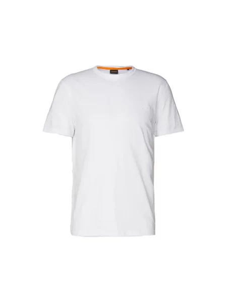 T-shirt o kroju regular fit z teksturowanej bawełny Model TEGOOD' Boss Orange biała