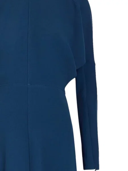 Trapéz midi ruha Victoria Beckham kék