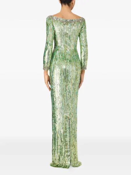 Rochie Jenny Packham cu paiete verde