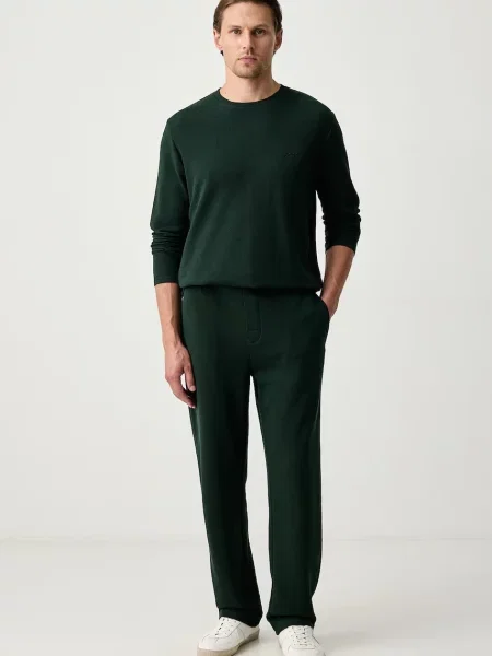 BOSS BLACK Top de pijama Waffle verde
