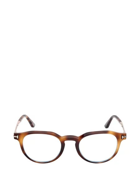 Ochelari de soare rotunzi Tom Ford Eyewear maro