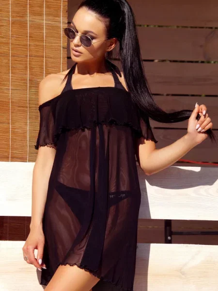 Пляжная туника чорна