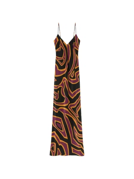 Rochie maxi Pucci cu imagine roșu