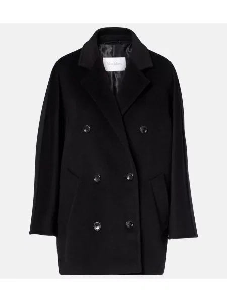 Palton Max Mara de lână negru