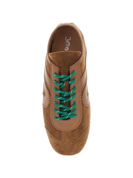 Sneakerși Jeffrey Campbell din piele de căprioară maro