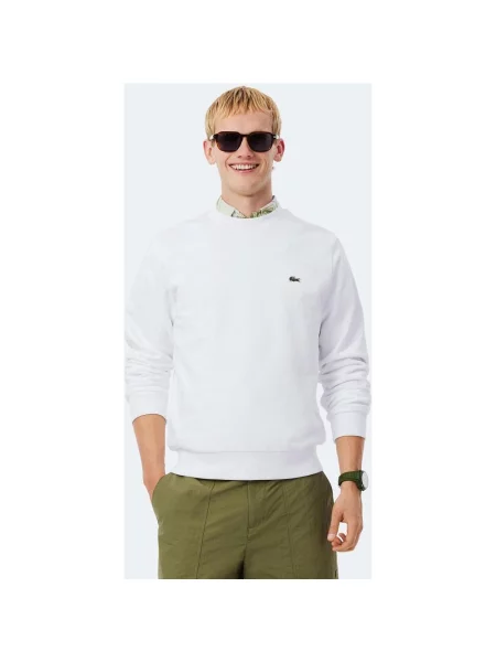 Bluza Lacoste Classic Fit Fleece czysty XS biały