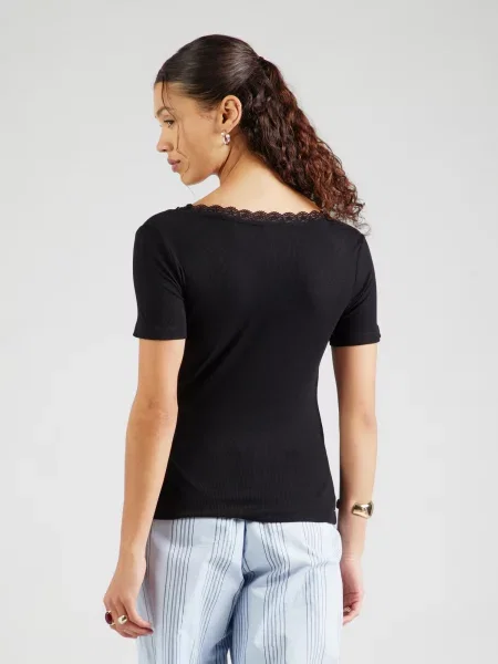 ABOUT YOU Tricou Julia negru alb