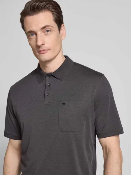 Koszulka polo o kroju regular fit z brustaszą Christian Berg Men