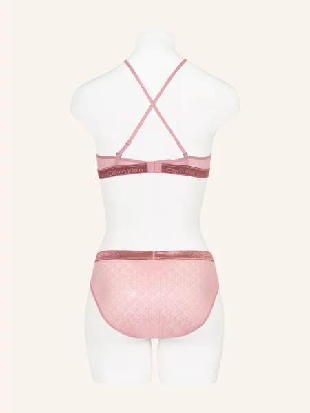 Calvin Klein Biustonosz Z Miseczkami Icon Lace Metallic rosa