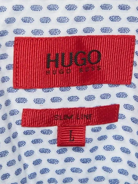 Cămașă Hugo cu imagine alb
