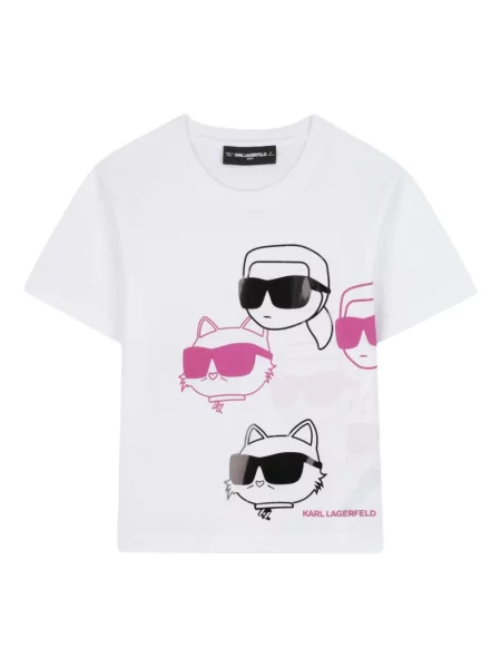 Koszulka dziecięca Karl Lagerfeld biała