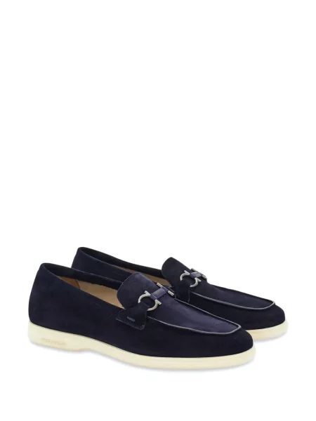 Zomšinės loaferiai Ferragamo mėlyna