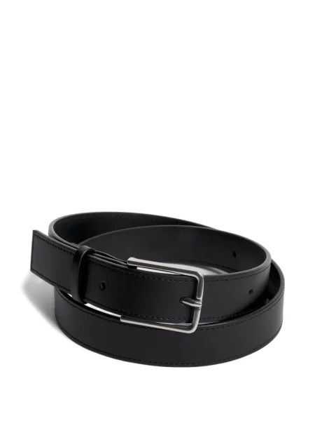 Cu centură curea Maison Kitsune cu cataramă negru