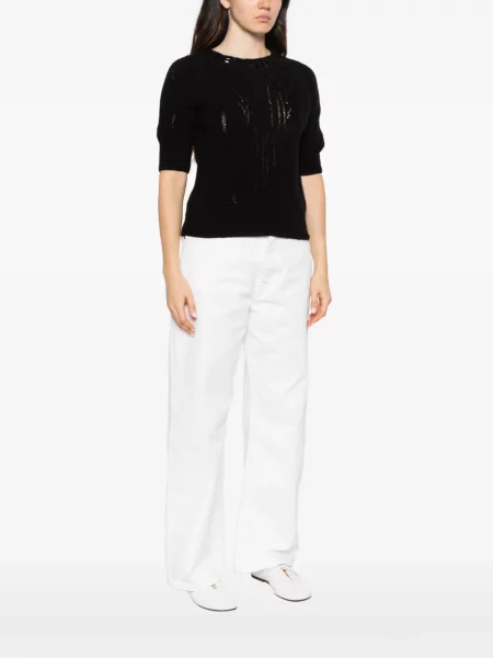 Scurt pulover Ermanno Scervino alb