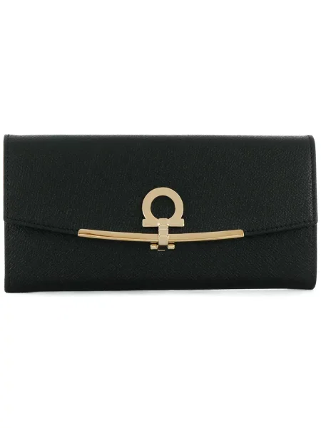 Portofel Ferragamo din piele negru