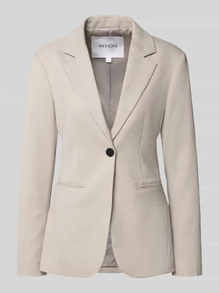 Marynarka garniturowa o kroju slim fit z dodatkiem Myon