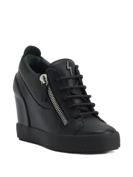 Sneakerși Giuseppe Zanotti cu pană negru