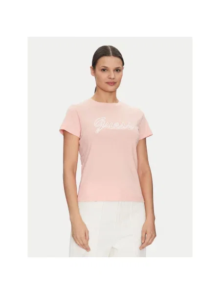 T-Shirt Guess ροζ