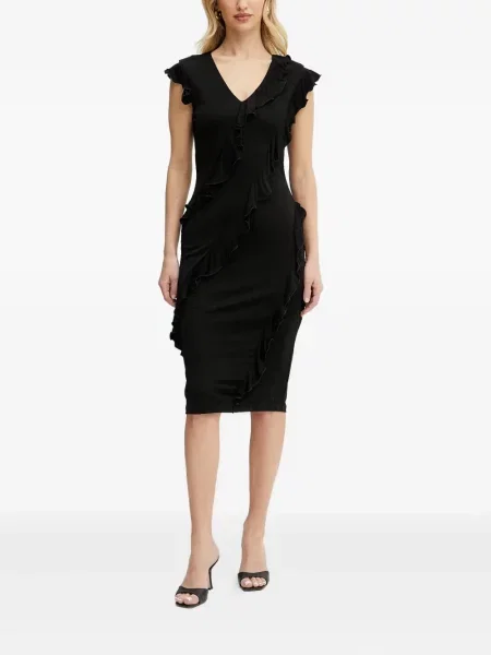 Rochie midi Karl Lagerfeld până la genunchi de costum negru