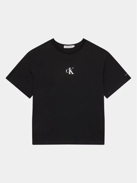 Calvin Klein Jeans T-Shirt Boxy Fit czarny
