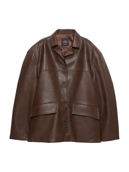 Pull&Bear Geacă de primăvară-toamnă ciocolatiu