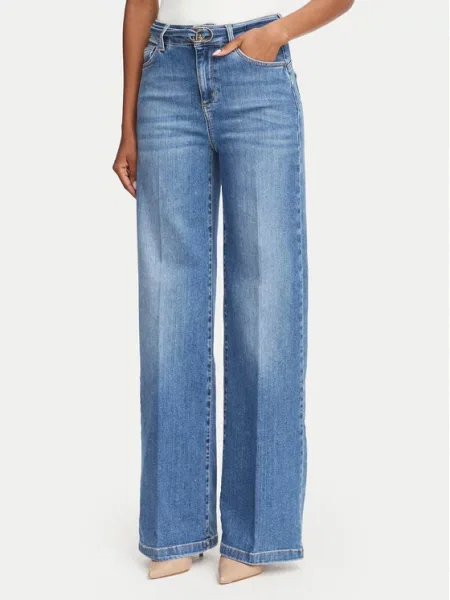 Liu Jo Jeans hlače Regular Flared Leg modra