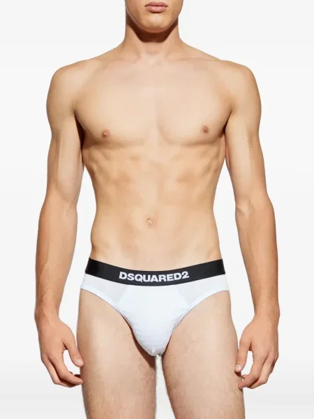 Chiloți Dsquared2 cu imagine alb