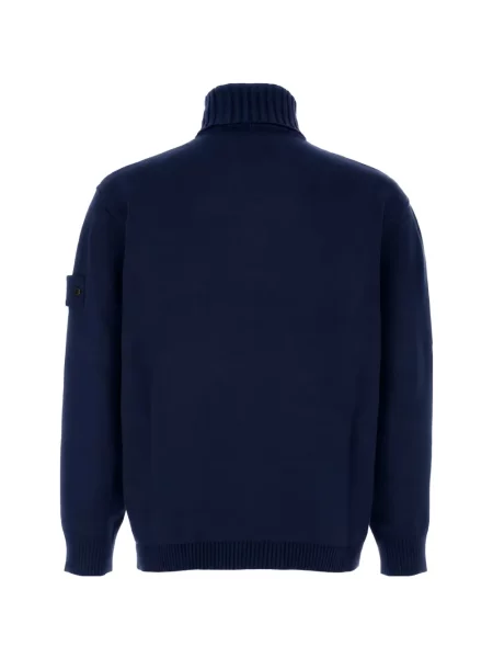 Pulover Stone Island cu strasuri albastru