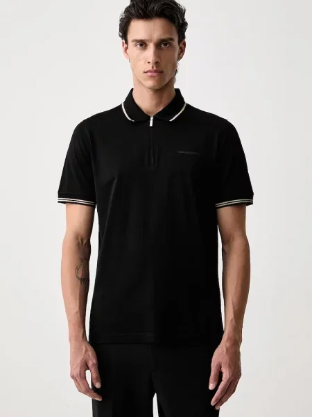 Tricou polo Karl Lagerfeld negru