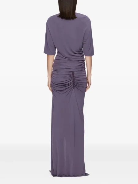 Fusta maxi Christopher Esber din jerseu violet