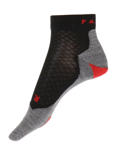 FALKE Șosete sport gri amestecat / roșu negru