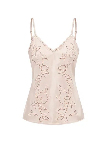 Bluză Ermanno Scervino cu broderie roz