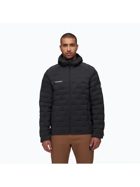 Geacă cu izolare pentru bărbați Mammut Sender Insulation Hooded black negru
