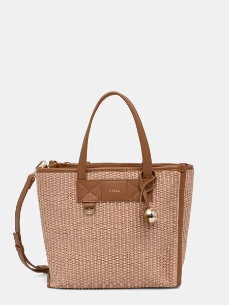 Furla torebka tote Divide It S Tote beżowa