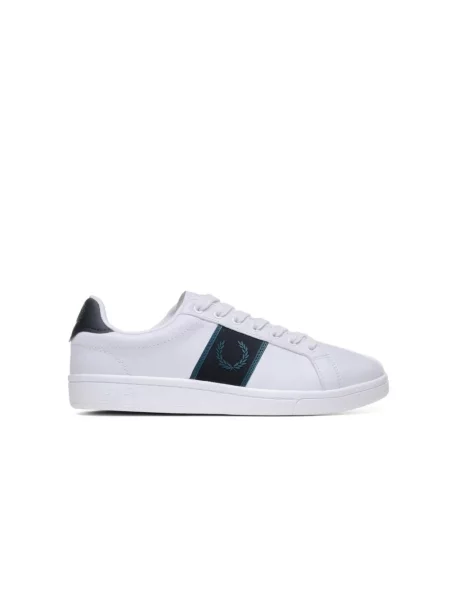 Sneakersy Fred Perry biznesowe białe