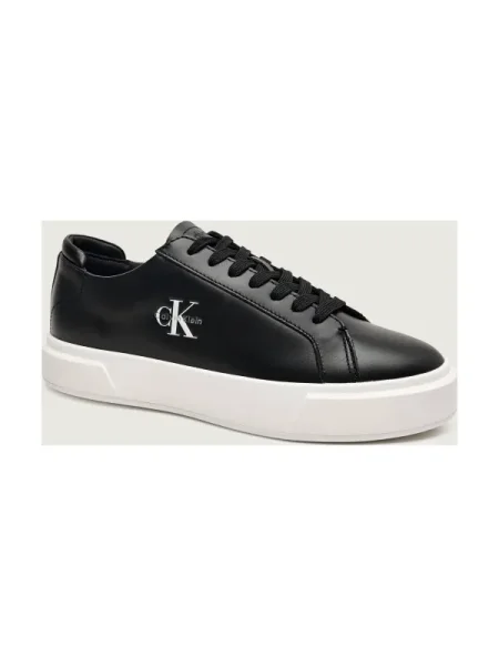 Calvin Klein Teniși din piele BASKET negru