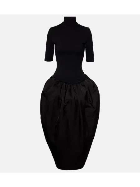 Rochie midi Magda Butrym până la genunchi de costum negru