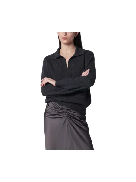 Sweter Victoria Beckham wełniany szary
