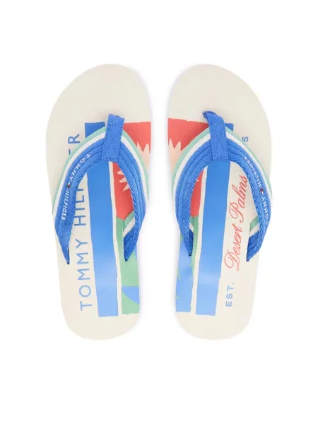 Japonki Tommy Hilfiger niebieskie