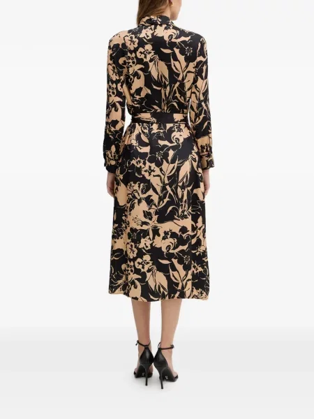Rochie midi Simona Corsellini cu model floral cu imagine