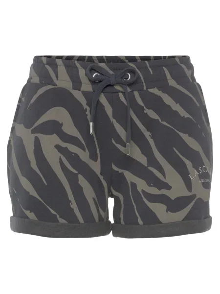 LASCANA Pantaloni maro amestecat negru