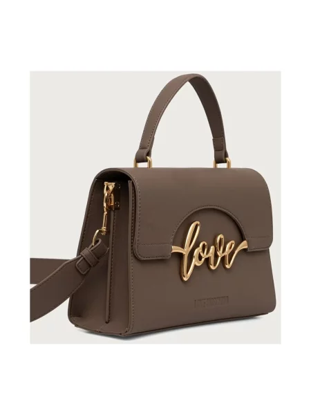 Torebka Love Moschino skórzana zielona