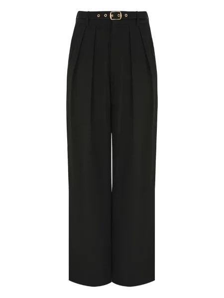 Pantaloni Zimmermann plisate negru