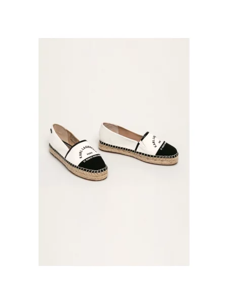 KARL LAGERFELD Espadryle biały