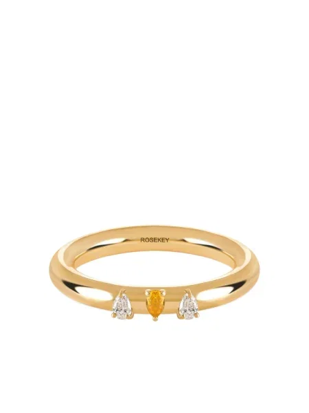 Diamant inel Rosekey galben