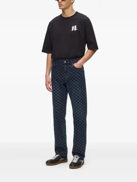 Džíny Karl Lagerfeld s potiskem modré