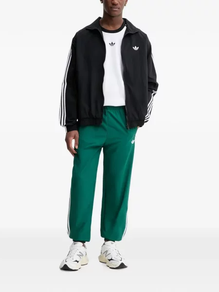 Τρέξιμο παντελόνι Adidas από διχτυωτό slip-on μαύρο