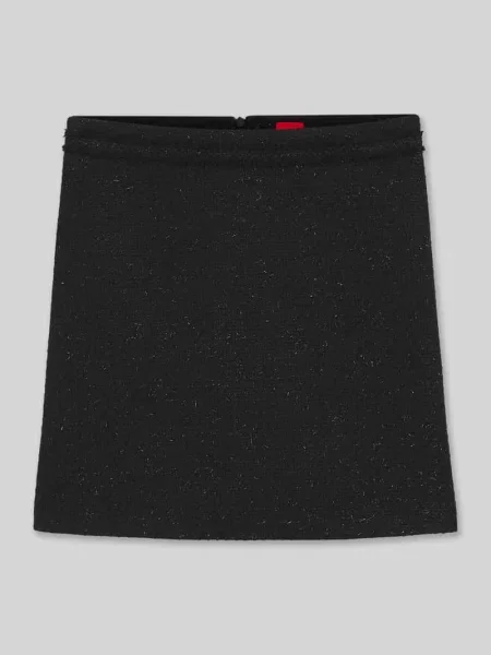 Spódnica mini z bouclé model ‘RAFRANSI’ Hugo czarna