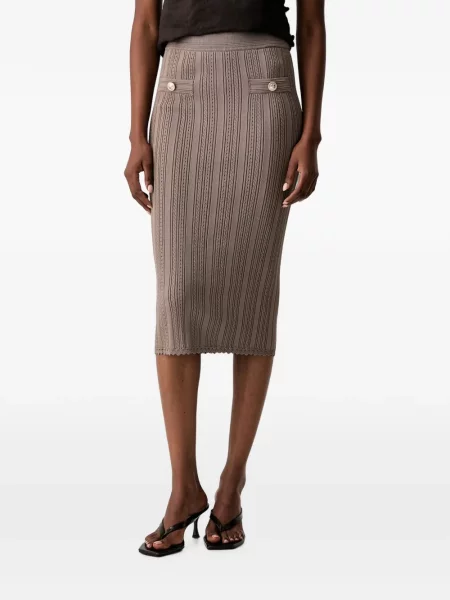 Fustă midi Guess tricotate