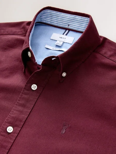 Next Cămașă burgundy roșu